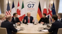 Иллюстративное фото: лидеры G7 во время международного саммита / Фото сгенерировано ИИ