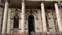Пошкоджений обстрілом Будинок органної та камерної музики у Дніпрі 15 червня / Фото: Дніпропетровська ОВА