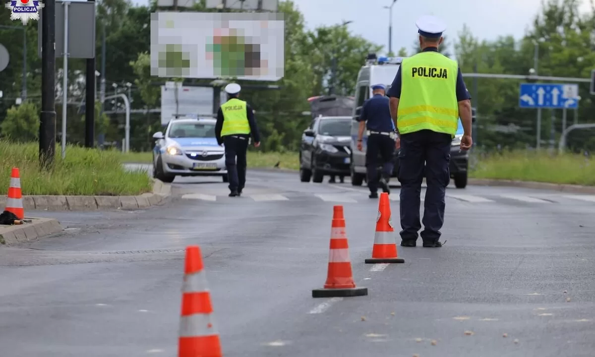 Місце смертельної ДТП у Любліні / Фото: Policja Lubelska