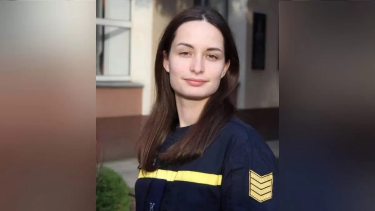 Рятувальниця Олександра Щебілова / Фото: Навчально-науковий інститут пожежної та техногенної безпеки НЦЗУ України