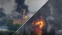 Пожежа на Московському НПЗ / Колаж: Генштаб ЗСУ