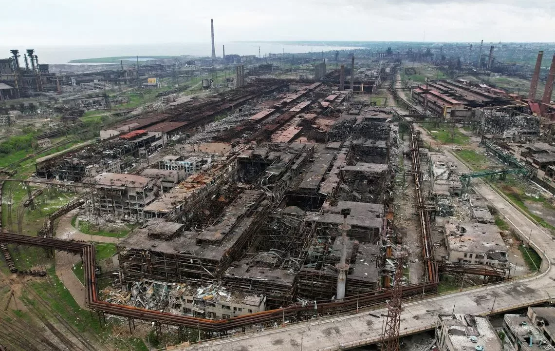 Руїни "Азовсталі" / Фото: Reuters