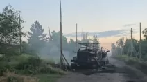 Знищена російська вантажівка / Фото: t.me/lost_warinua