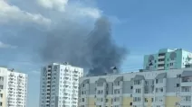Дым после попадания в Тюменский НПЗ / Фото: соцсети