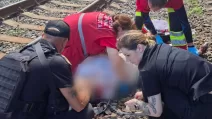 На залізниці біля Південного вокзалу травмувалася жінка / Фото: Нацполіція