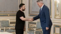 Ukrainian President Volodymyr Zelenskyy met with Mathias Cormann, Secretary-General of the Organization for Economic Cooperation and Development (OECD) / Photo: Office of the President of Ukraine