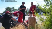 Поранений внаслідок удару по Запоріжжю / Фото: Запорізька ОВА