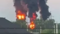 Ukraine strikes Russian oil facilities / Screenshot