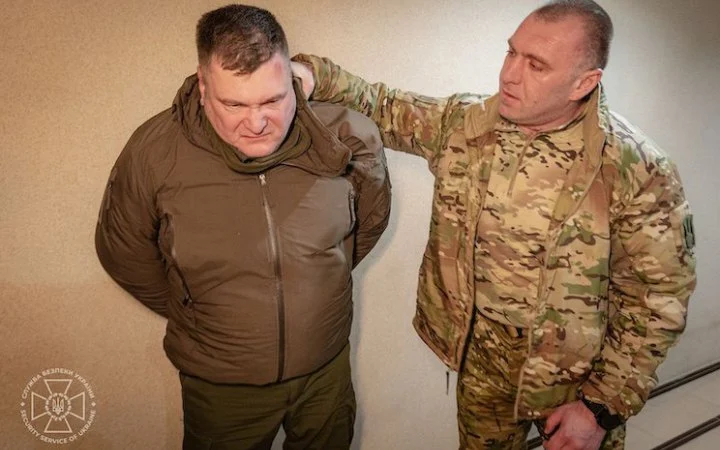 Василь Малюк затримав полковника Козюру у лютому 2025 року / Фото: СБУ