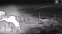 Ukrainian Armed Forces strike on the NS-2 220 kV power substation, Mykolaivka. Crimea, June 26, 2026 / Photo: screenshot