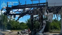 Российские дроны атаковали АЗС в Дергачах: ранена женщина / Фото: Харьковская областная прокуратура