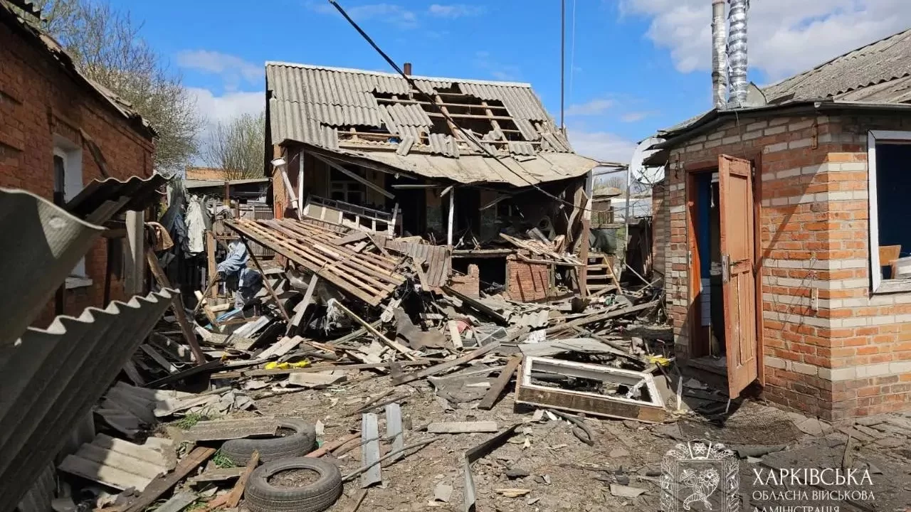 Наслідки обстрілу Богодухова. Архівне фото. 21 квітня 2026 / Фото: Харківська ОВА