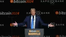 Дональд Трамп выступает на мероприятии «Bitcoin 2024» в Нэшвилле, штат Теннесси, США, 27 июля 2024 года / Фото: REUTERS/Кевин Вурм 