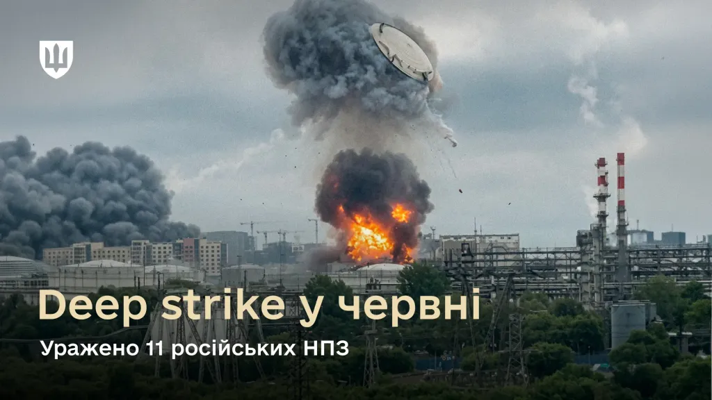 Ураження Московського НПЗ / Фото: mod.gov.ua