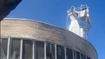 Українські військові пошкодили антени та технічну будівлю Центру космічного зв’язку РФ / Фото: Генштаб
