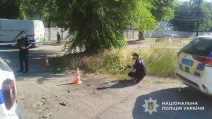 На месте взрыва гранаты в Каменском работают полицейские / Фото: Нацполиция