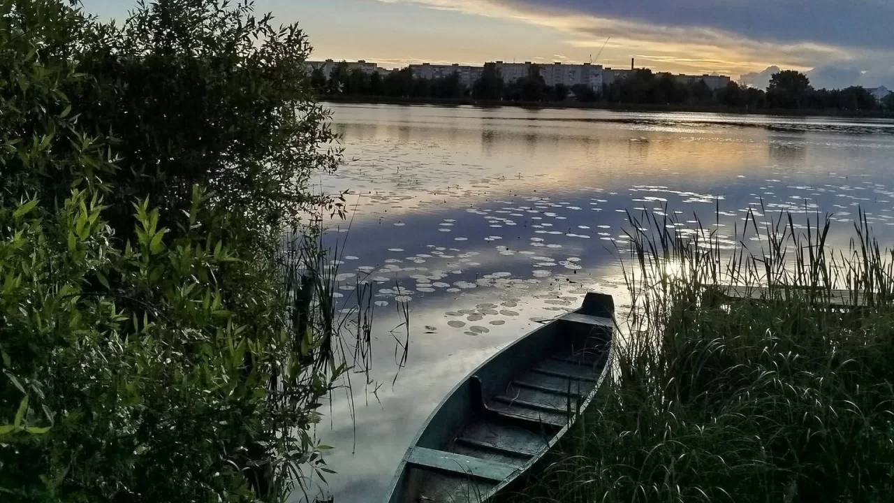 Закат. Волынь, река Турия / Фото: Facebook Светлана Шиманская