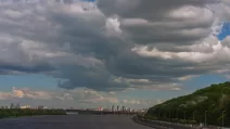 Київ. Хмари над містом / Фото: Facebook Вероника Кулиш