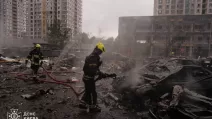 Более 20 баллистических ракет по Киеву / Фото: ГСЧС