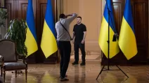 Владимир Зеленский во время интервью Financial Times / Фото: Офис президента