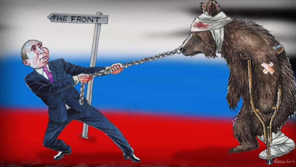 Росія може піти на ескалацію, але вибір у Путіна дедалі гірший / Малюнок: FT