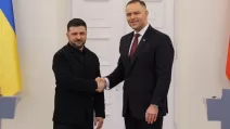 Володимир Зеленський та Кароль Навроцький / Ілюстративне фото: PAP/Paweł Supernak