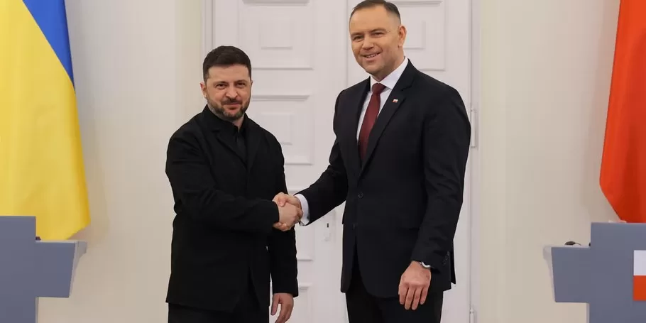 Владимир Зеленский и Кароль Навроцкий / Иллюстративное фото: PAP/Paweł Supernak
