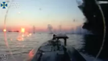 The SBU struck the Blue tanker in the Black Sea with a naval drone / Screenshot
