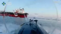 Дрон Sea Baby атаковал в Черном море танкер теневого флота Blue / Фото: скриншот