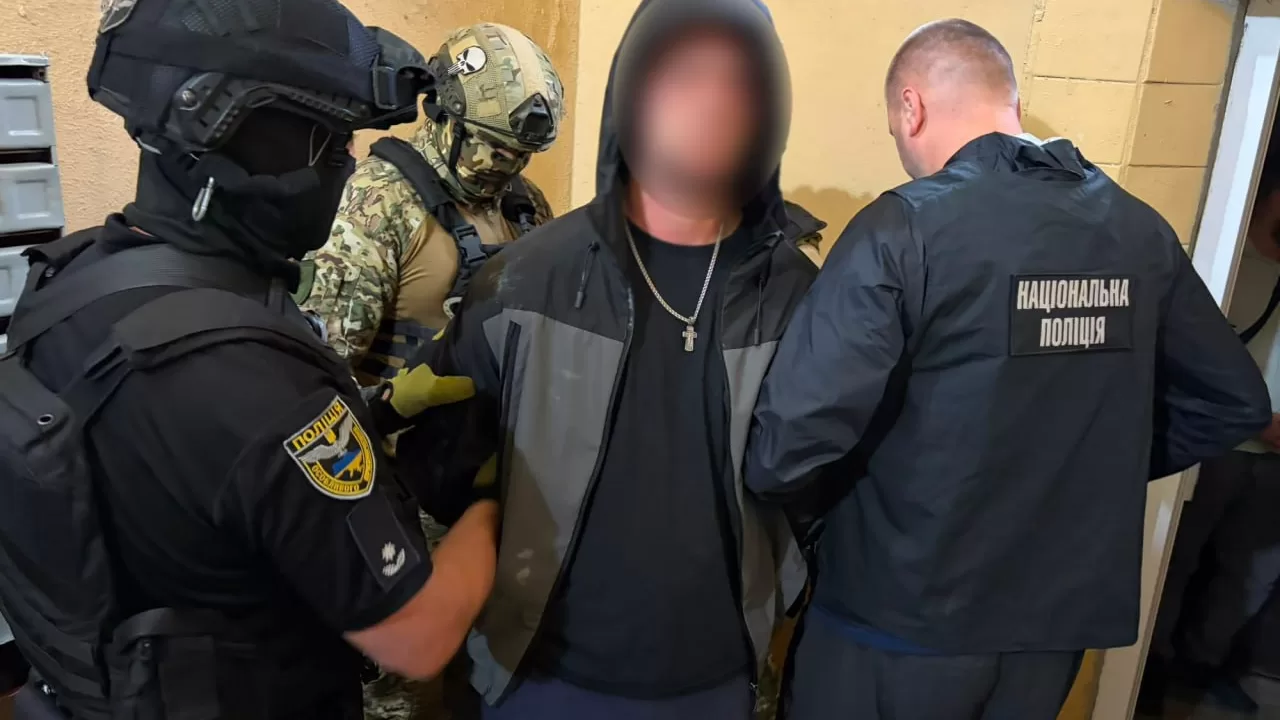 Подозреваемый в нападении на полицейских во Львове / Фото: Нацполиция