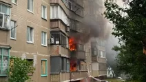 Fire after the strike on Kramatorsk on July 10 / Photo: Donetsk Regional Prosecutor’s Office