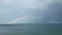 Радуга над Черным морем / Фото: Головне в Україні