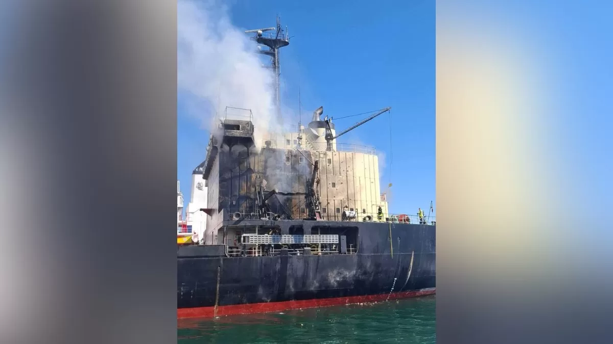 A civilian vessel and trucks were damaged in the Odesa region / Photo: Ministry for Communities and Territories Development