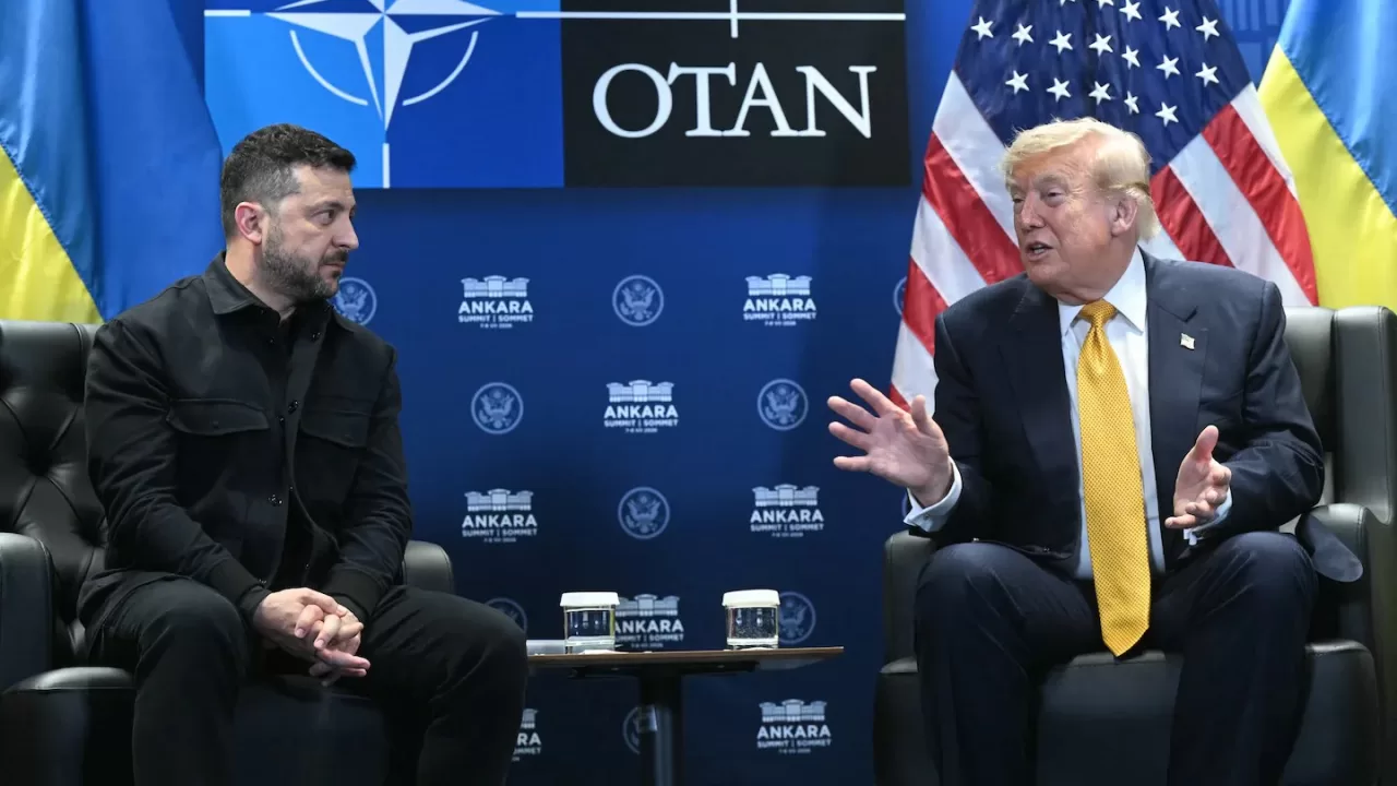 Зеленский и Трамп на саммите НАТО в Анкаре / Фото: AFP