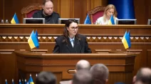 Stefanchuk announced that Svyrydenko had submitted her resignation / Photo: Verkhovna Rada of Ukraine