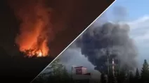 Пожежі після ударів Сил оборони / Фото: Генштаб ЗСУ