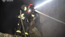 Ликвидация пожара после обстрела в Одесской области / Фото: ГСЧС