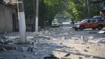 Місце удару по Одесі 15 липня / Фото: ДСНС
