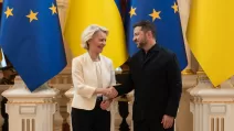 Урсула фон дер Ляєн і Володимир Зеленський / Фото: Офіс президента
