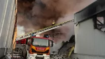 Fire in Kyiv after the Russian attack on July 16 / Photo: State Emergency Service of Ukraine