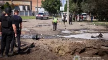 Місце влучання КАБ в Сумах 15 липня / Фото: ГУНП в Сумській області