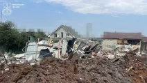 Місце ракетного удару по Одеському району 20 липня / Фото: Одеська обласна прокуратура