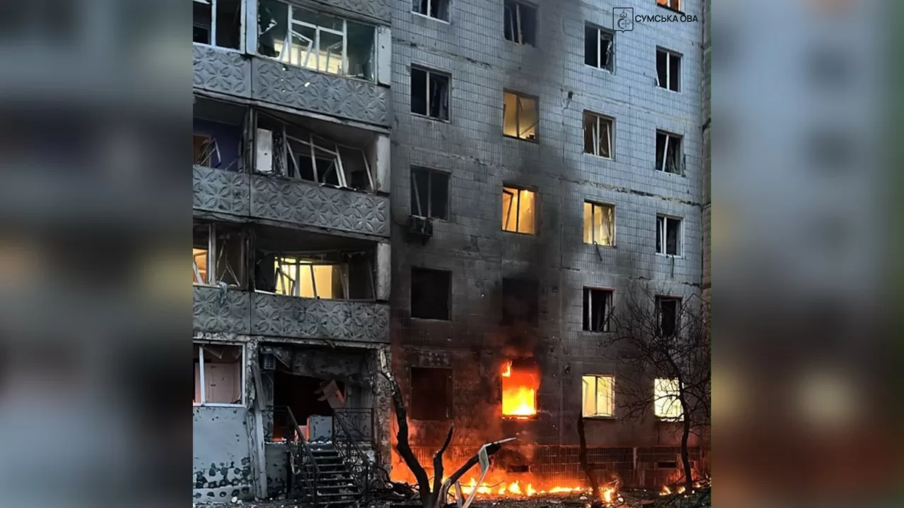 Наслідки удару РФ по Сумах 20 липня / Фото: Сумська ОВА