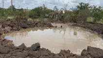 Место аварии на водопроводной сети в Черноморске / Фото: Одесская ОВА
