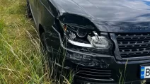 Поврежденный в результате ДТП Range Rover / Фото: ГУНП во Львовской области