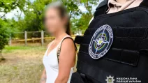 Підозрювана у вербування жінок одеситка / Фото: ГУНП в Одеській області