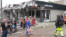 Місце удару РФ по Запоріжжю 23 липня / Фото: Запорізька ОВА