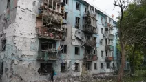A building in Zaporizhzhia damaged by an airstrike / Photo: Zaporizhzhia Regional Military Administration