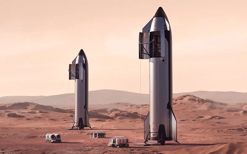 Визуализация ракеты Starship / Фото: Starship