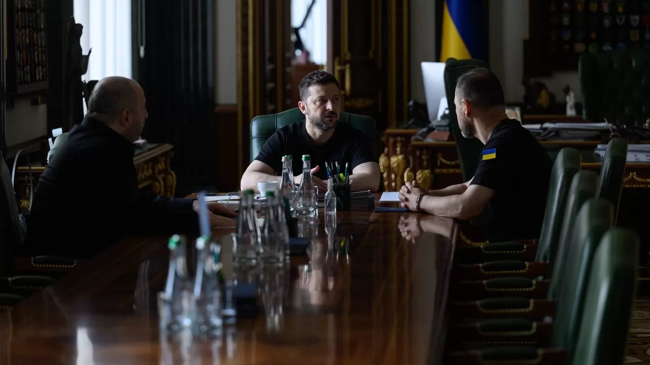 Рустем Умєров, Володимир Зеленський, Ігор Клименко / Фото: t.me/V_Zelenskiy_official
